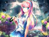 雨中少女